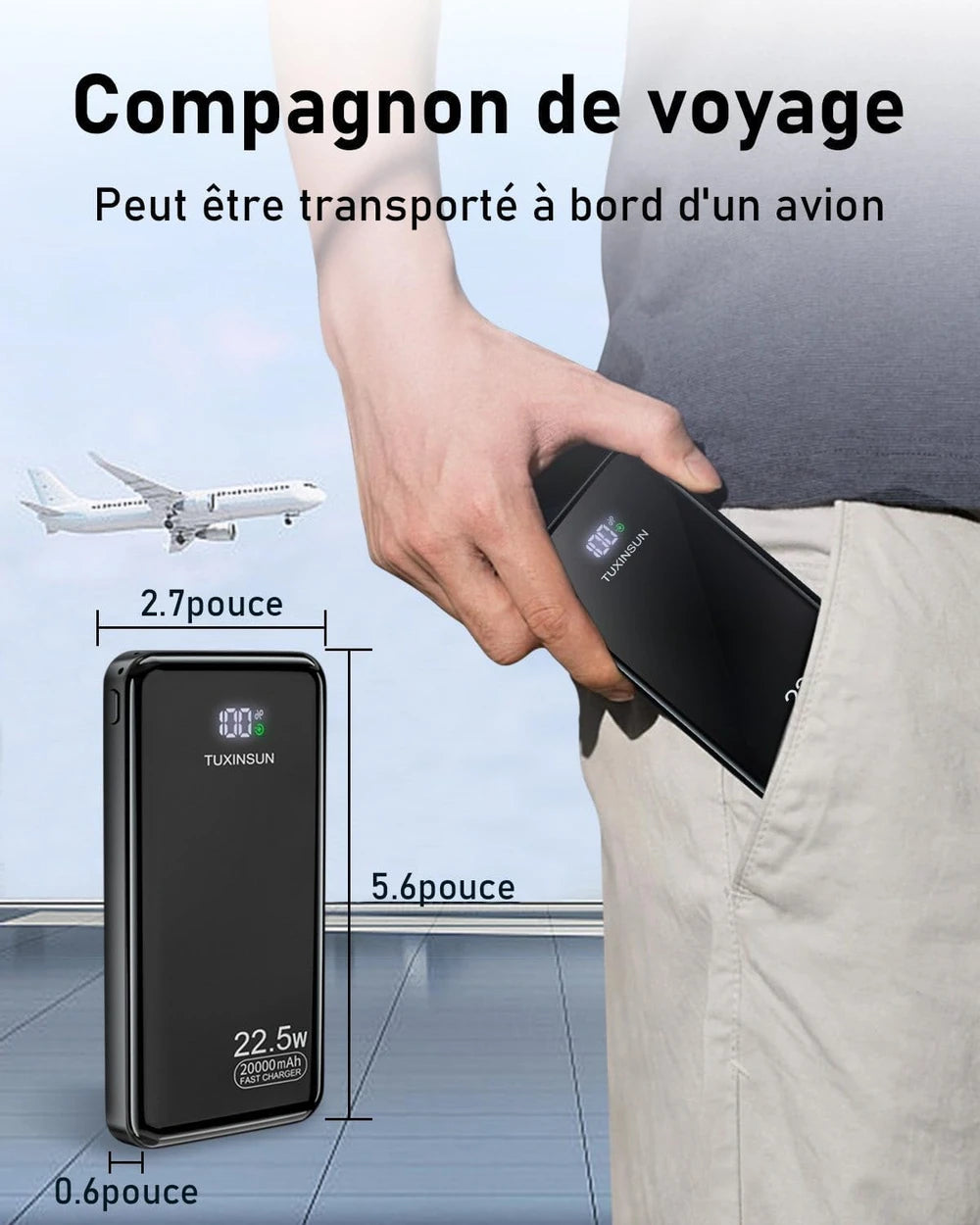Batterie Externe Portable Charge Rapide
