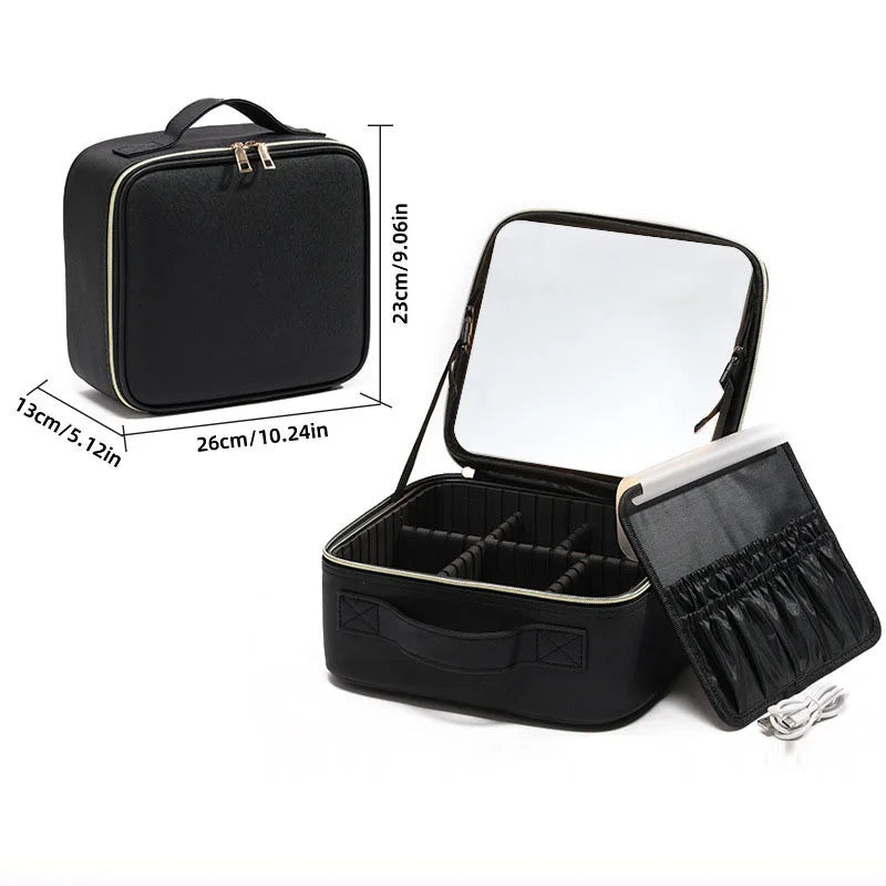 Trousse de maquillage LED avec miroir