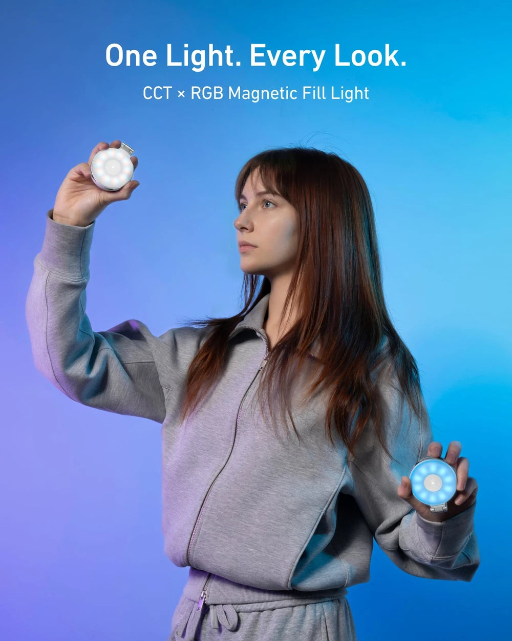 Anneau Lumineux Selfie Magnétique RGB