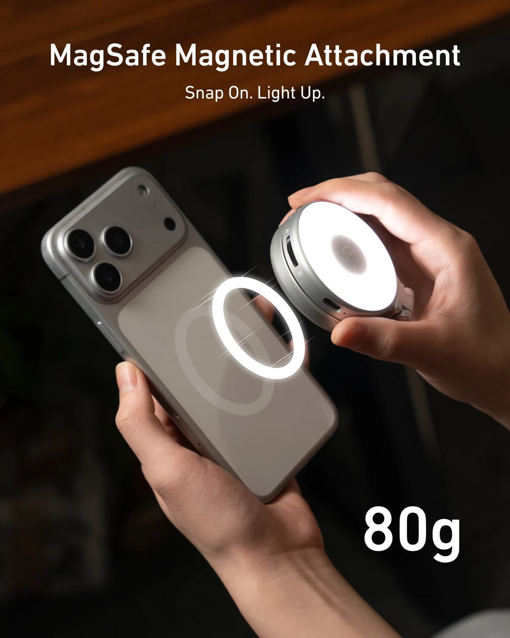 Anneau Lumineux Selfie Magnétique RGB