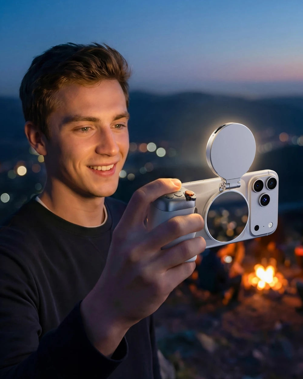 Anneau Lumineux Selfie Magnétique RGB