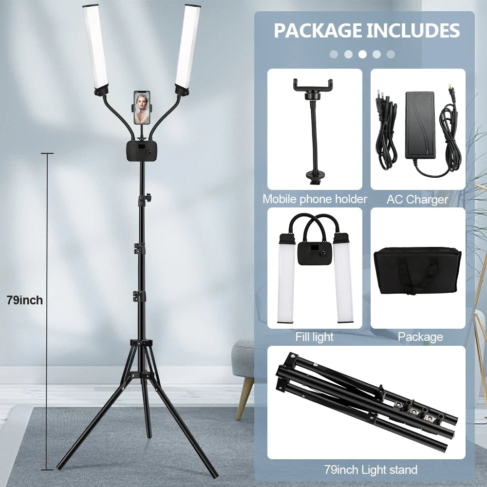 Double Arms LED Studio Light