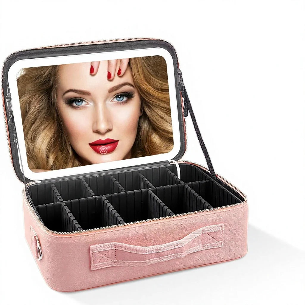 Trousse de maquillage LED avec miroir