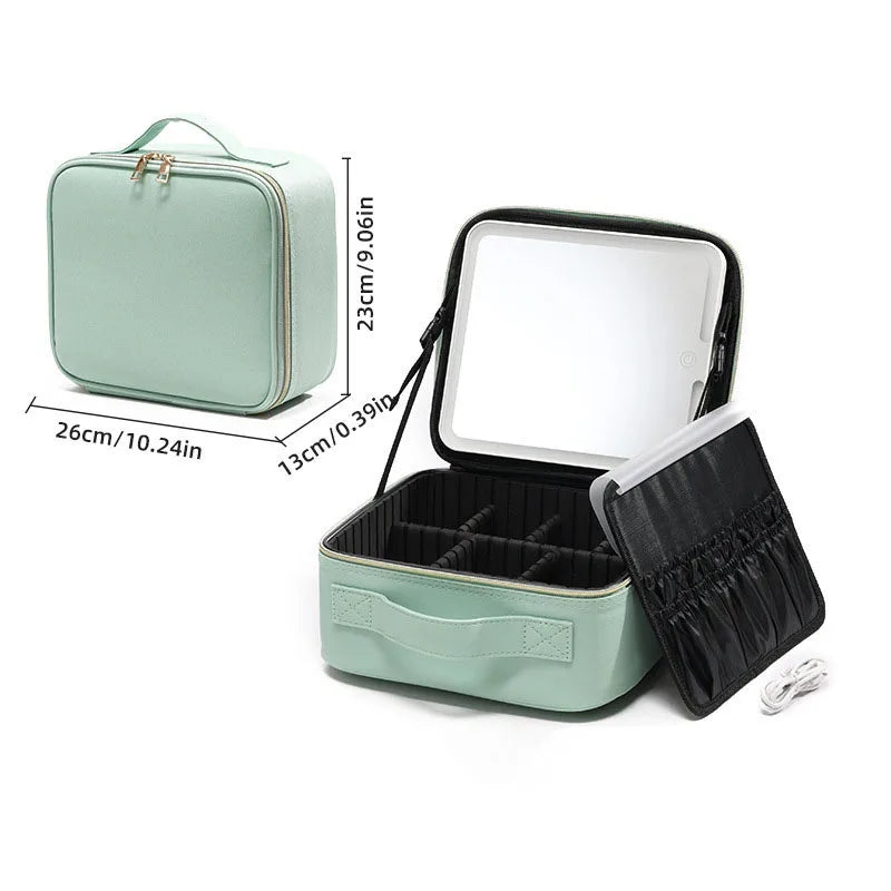 Trousse de maquillage LED avec miroir