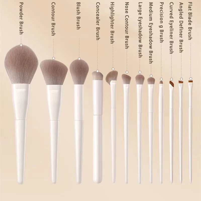 12 pièces pinceaux de maquillage