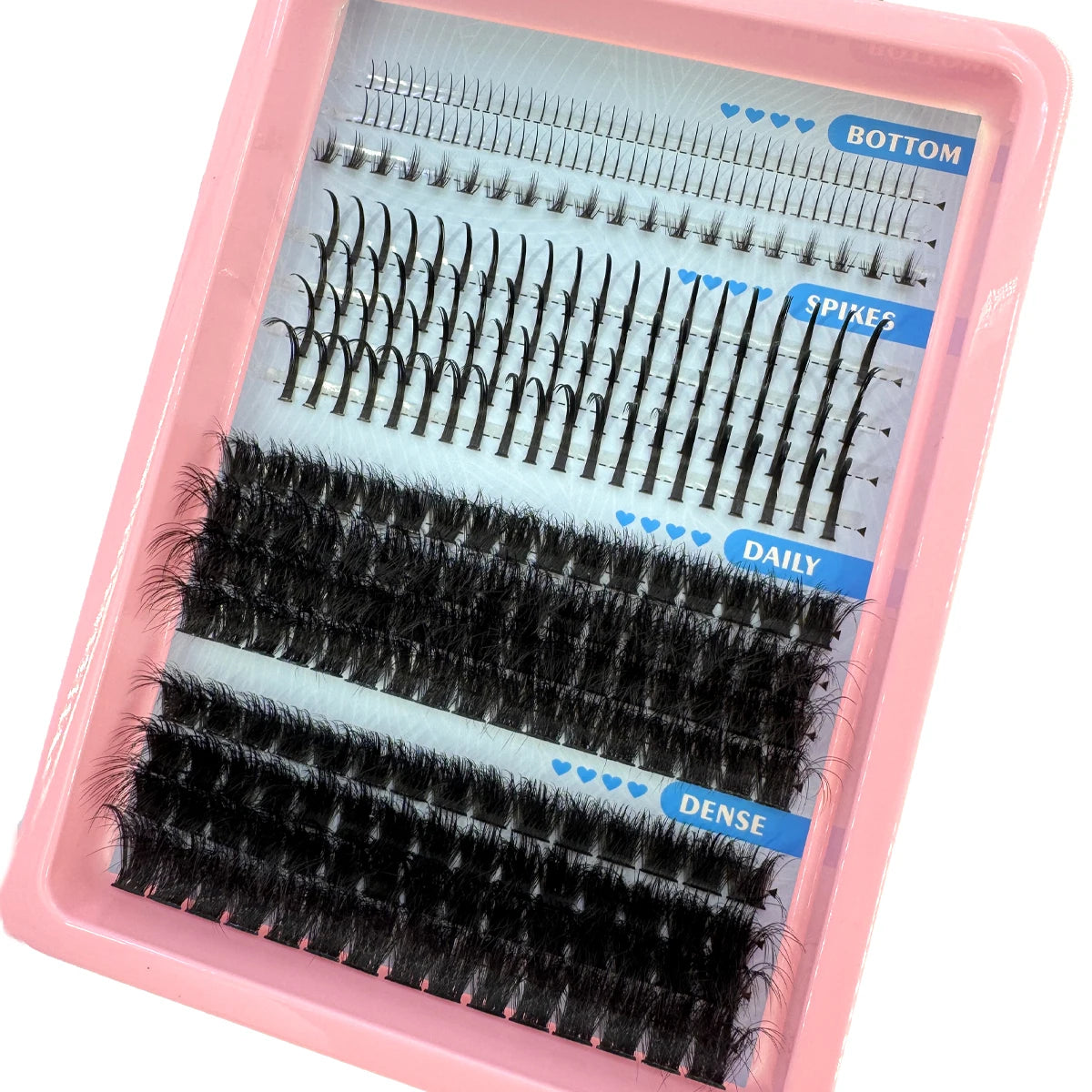 Cils en Grappes Spiky – 15 Pièces