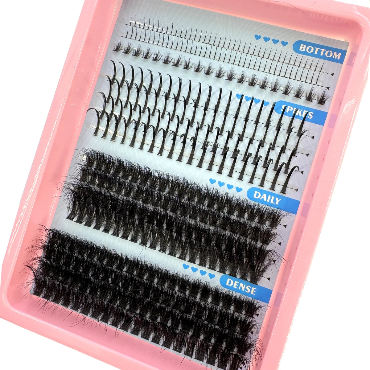 Cils en Grappes Spiky – 15 Pièces