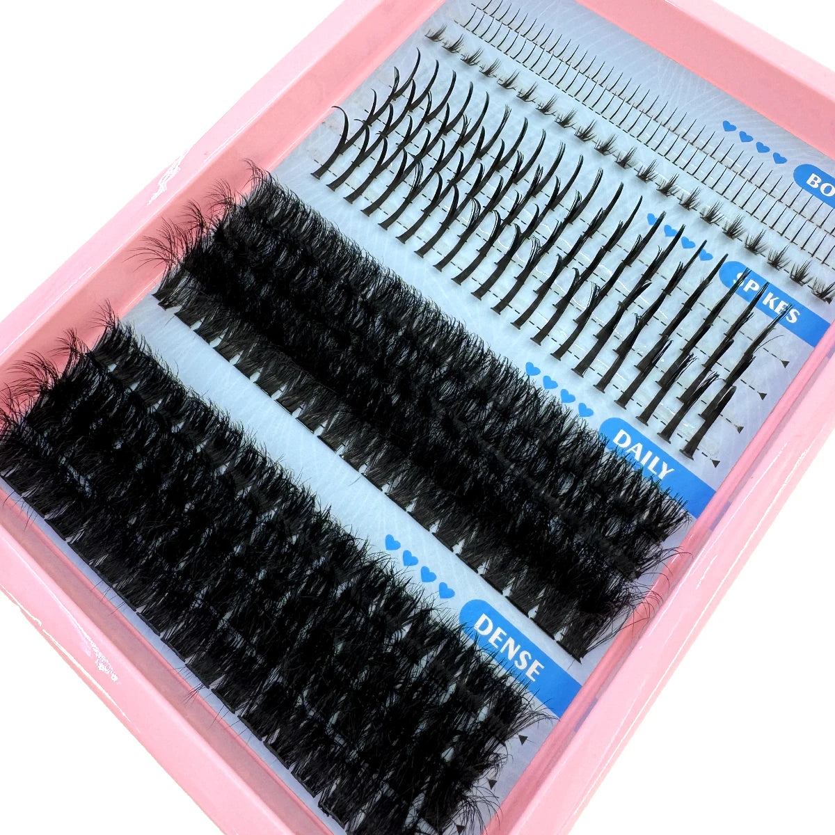 Cils en Grappes Spiky – 15 Pièces