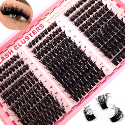 Cils en Grappes Spiky – 15 Pièces