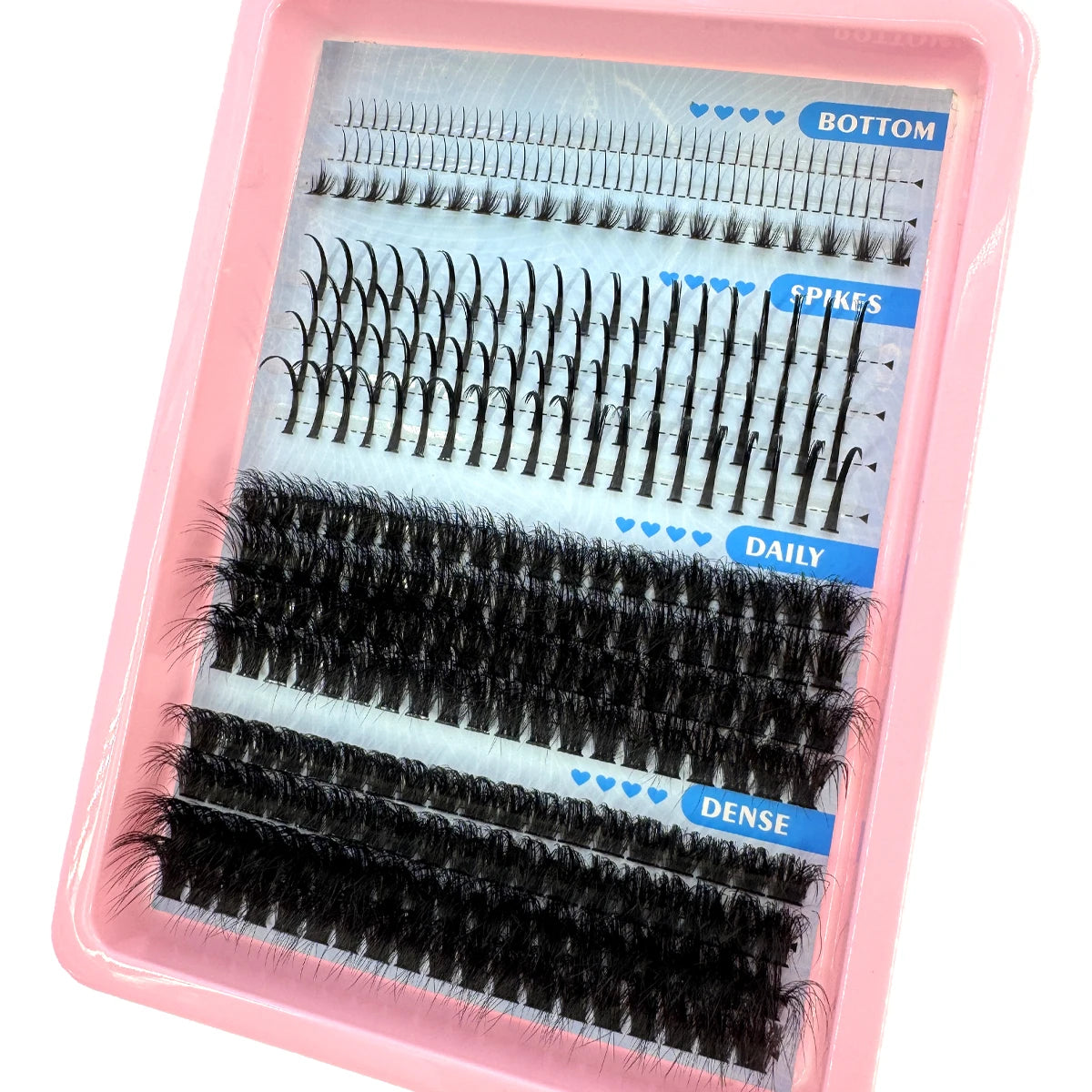 Cils en Grappes Spiky – 15 Pièces