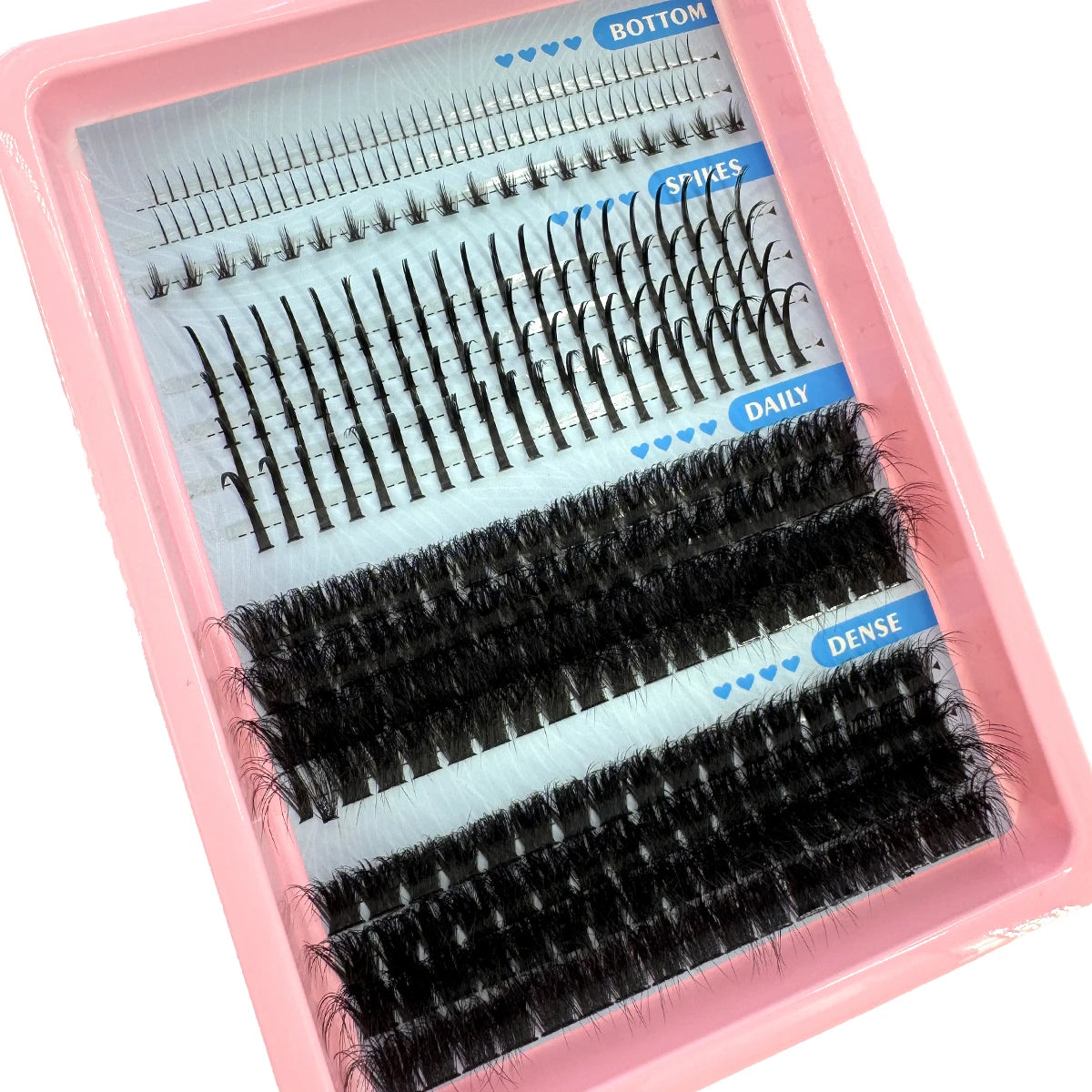Cils en Grappes Spiky – 15 Pièces