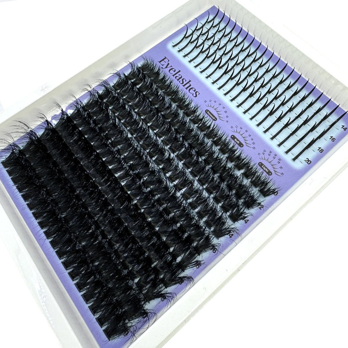 Cils en Grappes Spiky – 15 Pièces