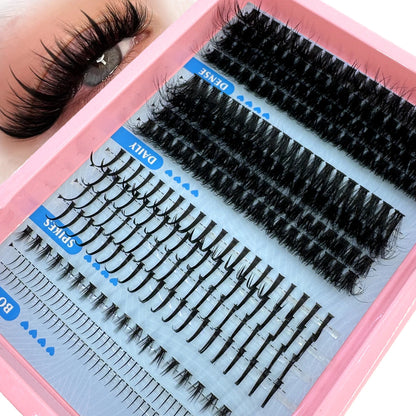 Cils en Grappes Spiky – 15 Pièces