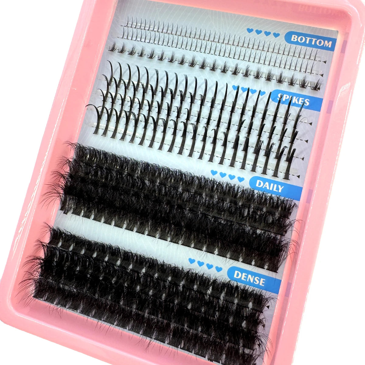 Cils en Grappes Spiky – 15 Pièces