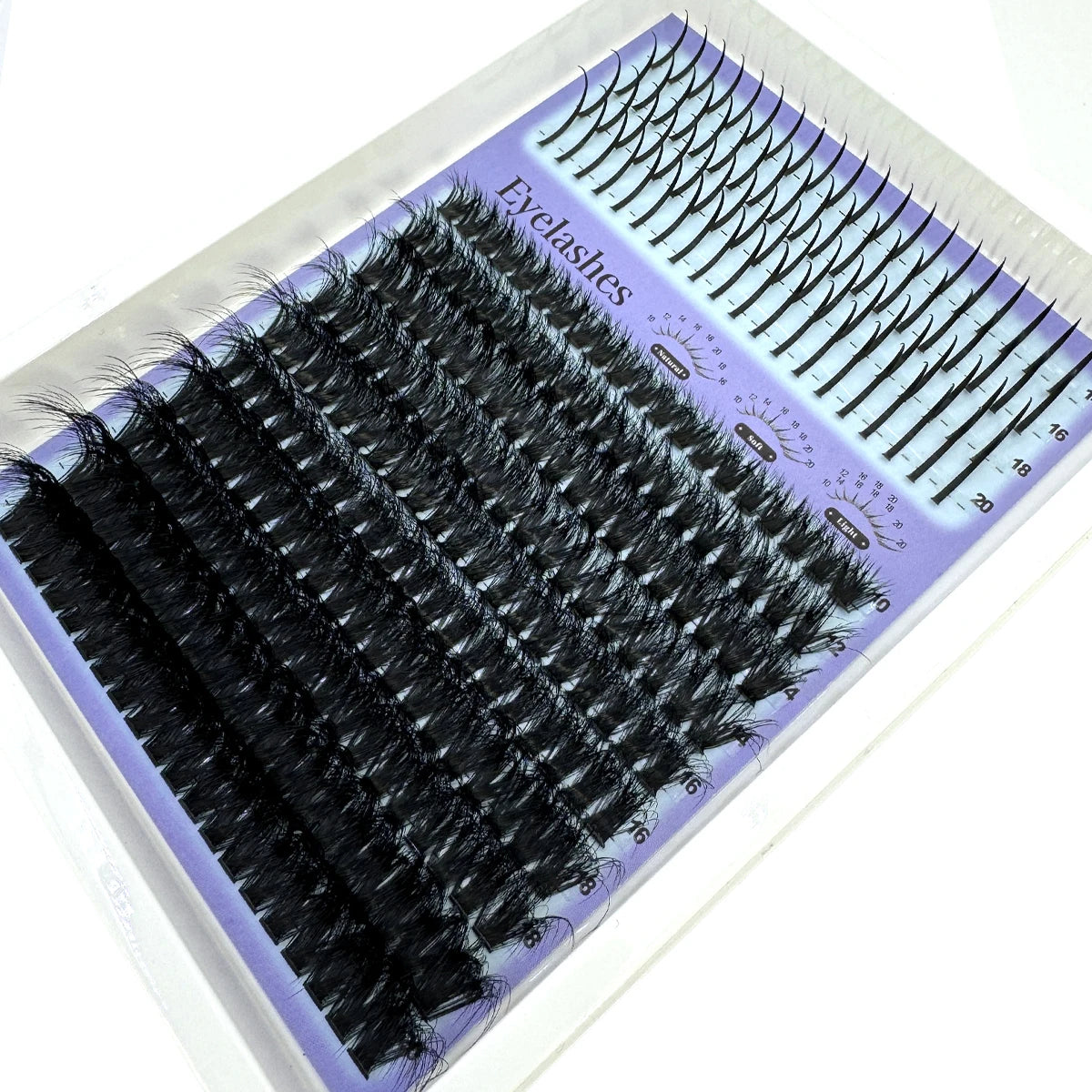 Cils en Grappes Spiky – 15 Pièces