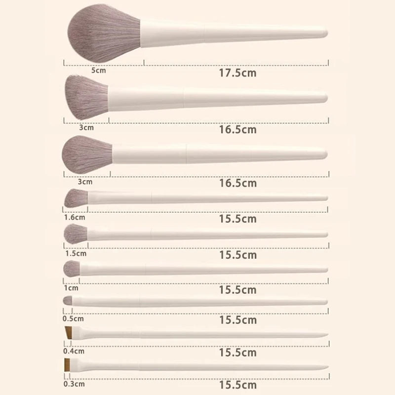 12 pièces pinceaux de maquillage