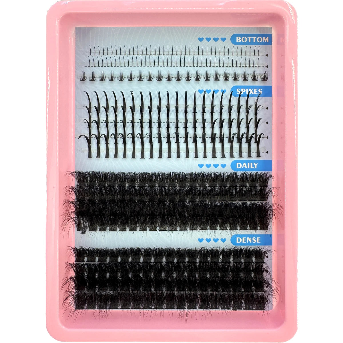 Cils en Grappes Spiky – 15 Pièces