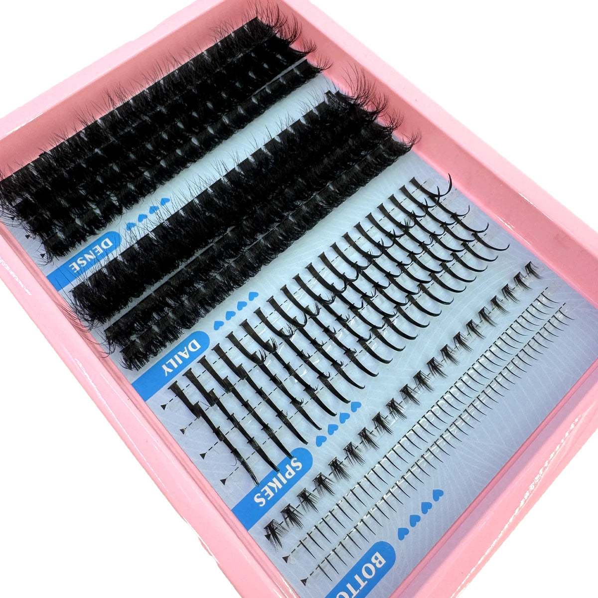 Cils en Grappes Spiky – 15 Pièces