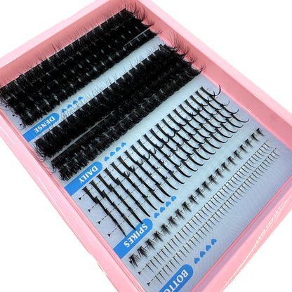 Cils en Grappes Spiky – 15 Pièces