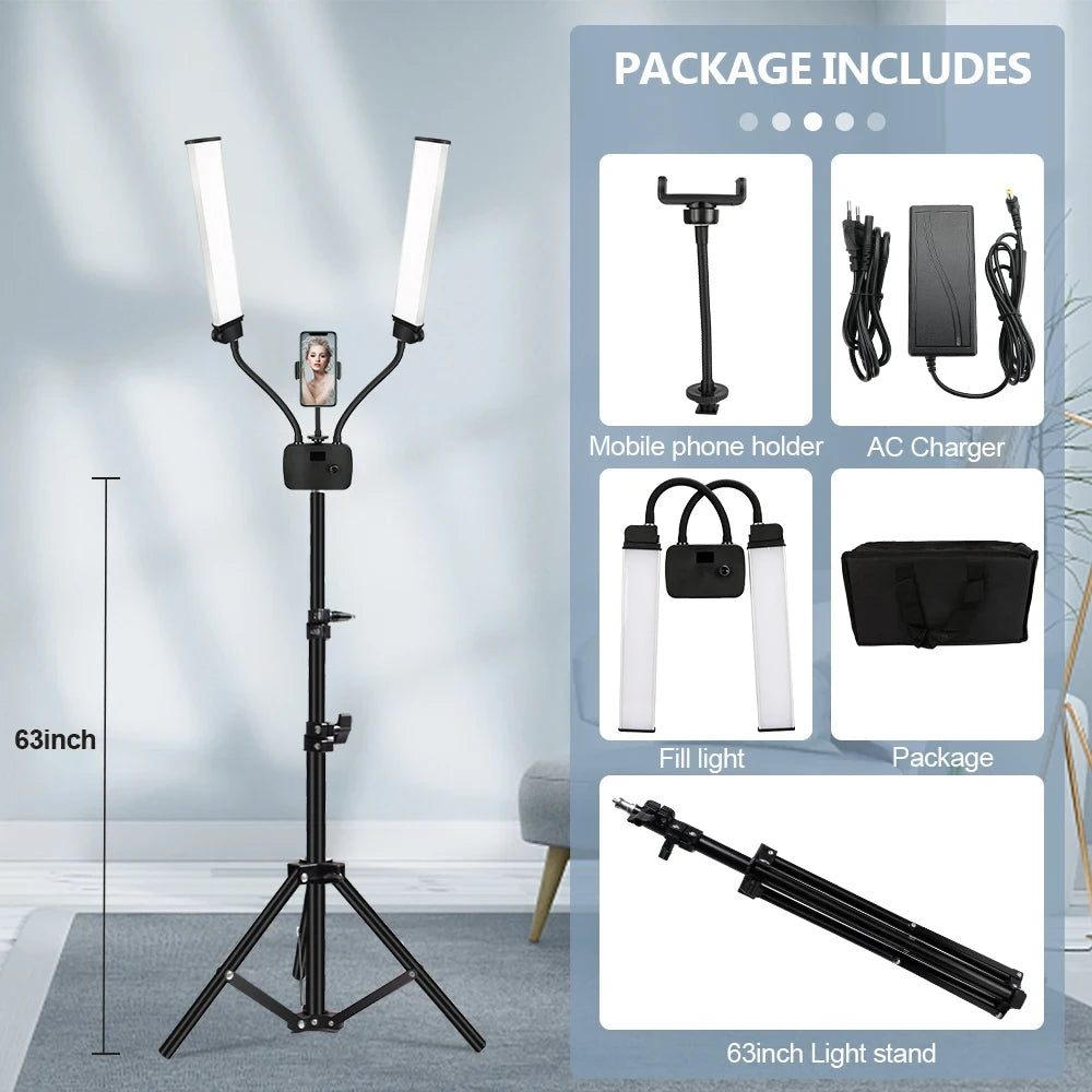 Double Arms LED Studio Light