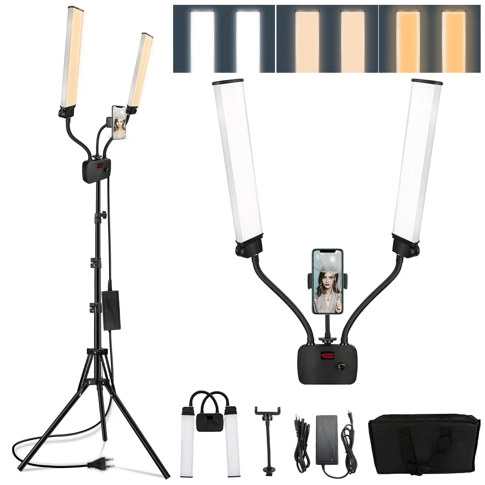 Double Arms LED Studio Light