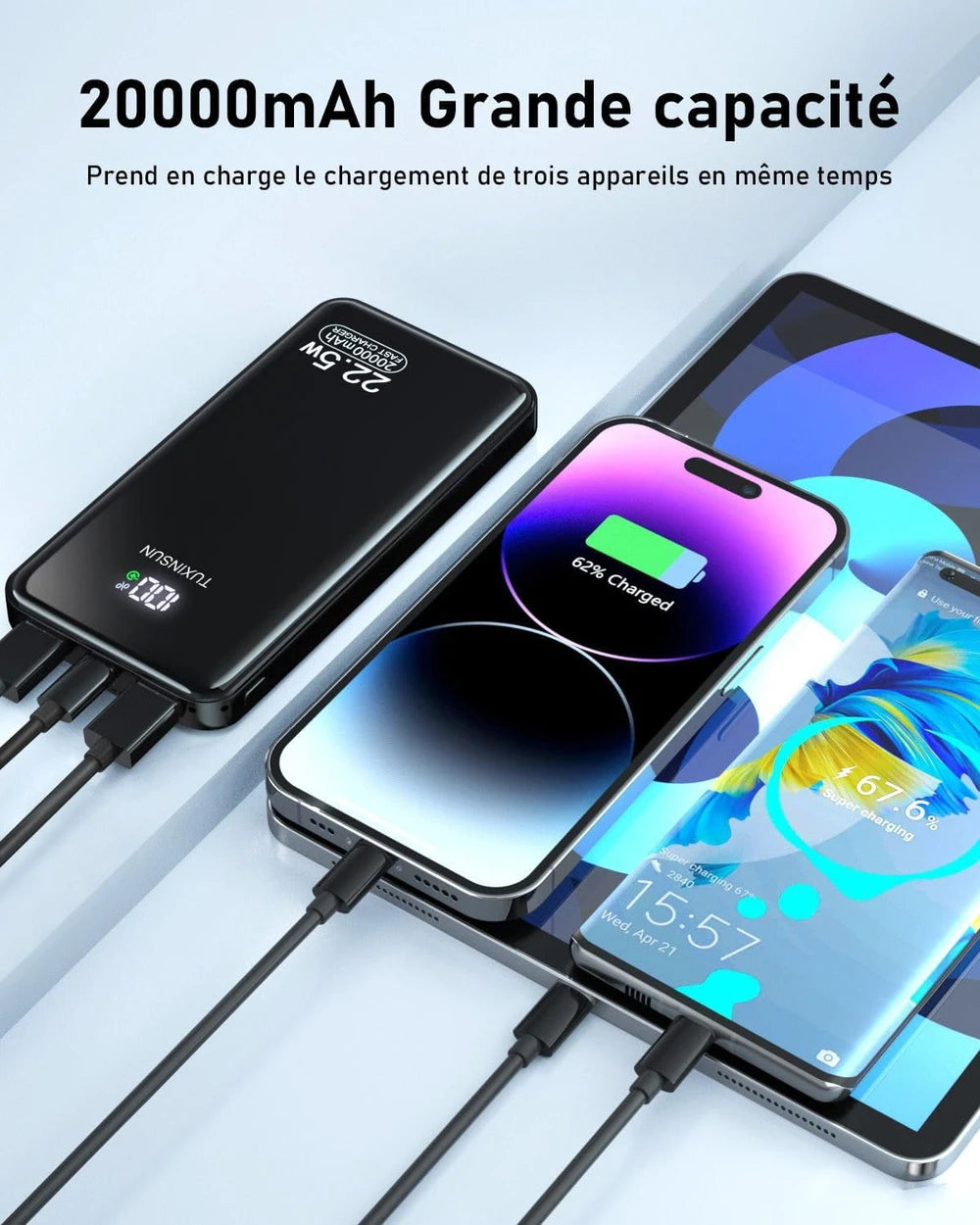 Batterie Externe Portable Charge Rapide